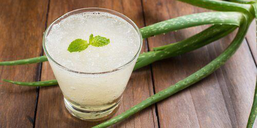 Bebidas ayurvédicas para equilibrar seu dia - Suco Aloe vera com limão